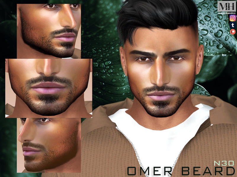 Sims 4 Omer Beard N30 by MagicHand