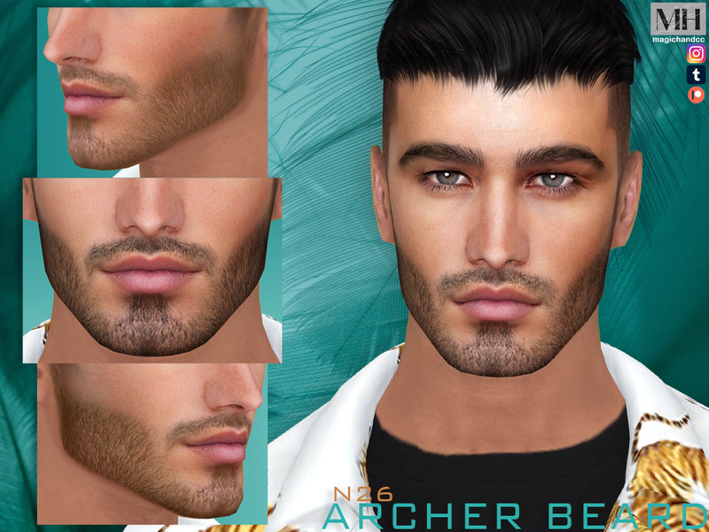 Sims 4 [Patreon] Archer Beard N26 by MagicHand