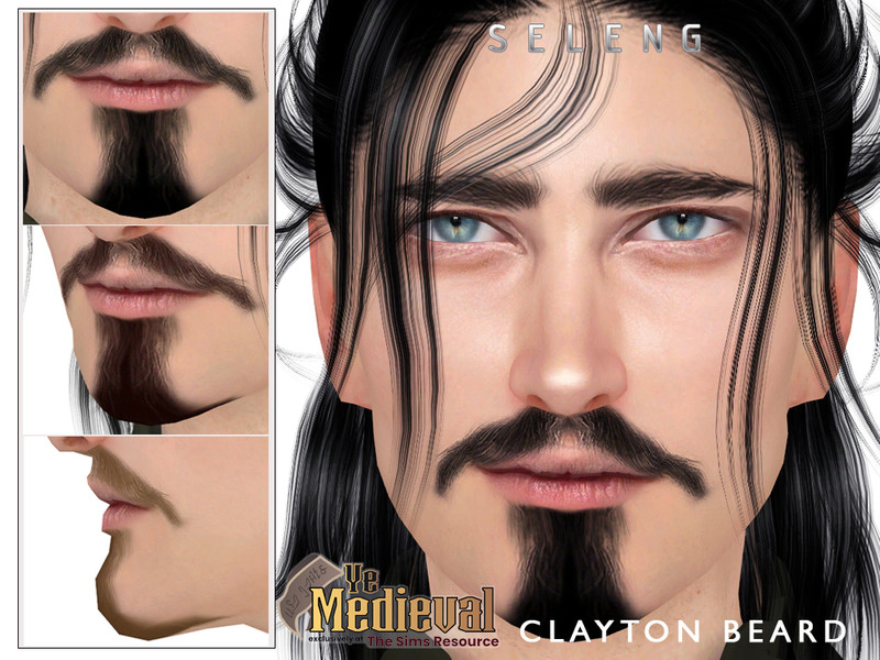 Sims 4 YeMedieval Clayton Beard by Seleng