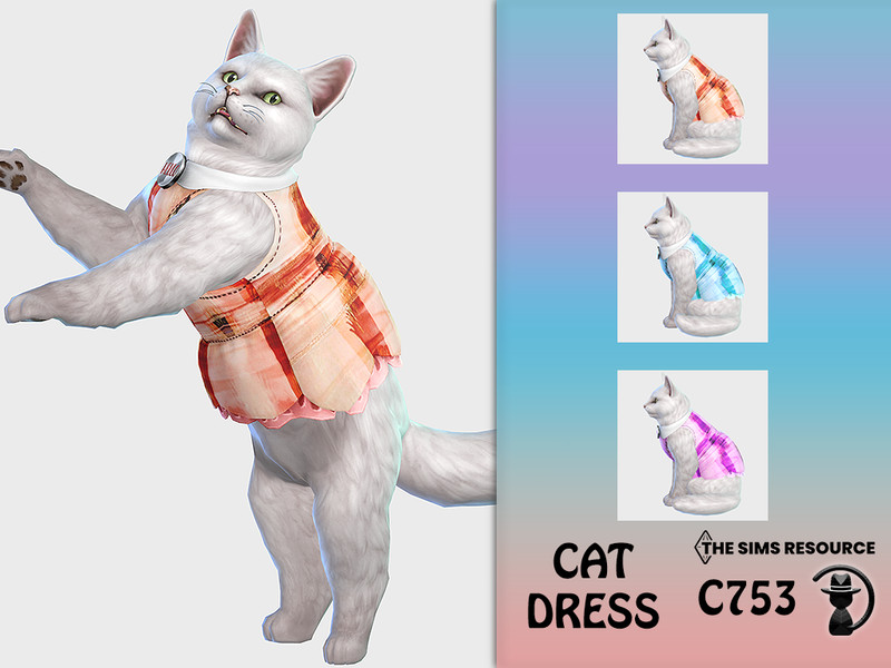 Sims 4 Cat Dress C753 by turksimmer