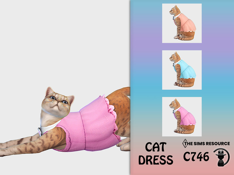 Sims 4 Cat Dress C746 by turksimmer