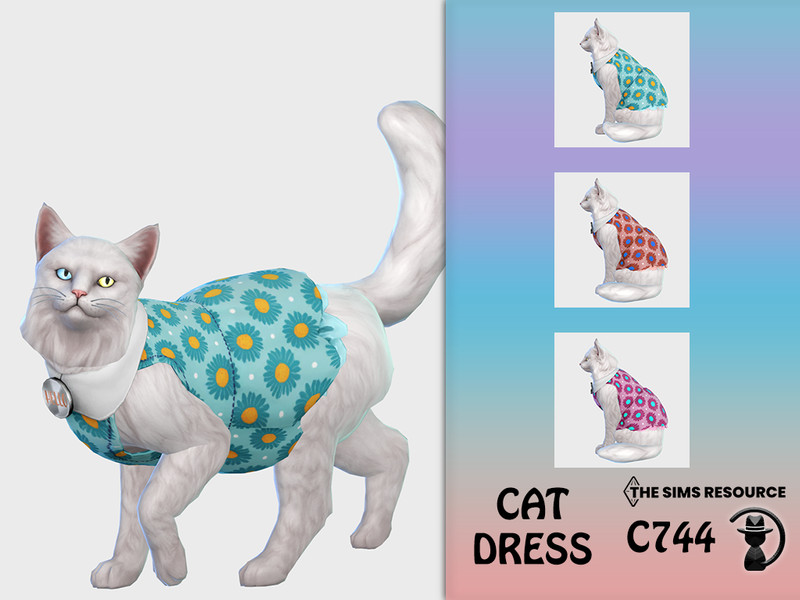 Sims 4 Cat Dress C744 by turksimmer