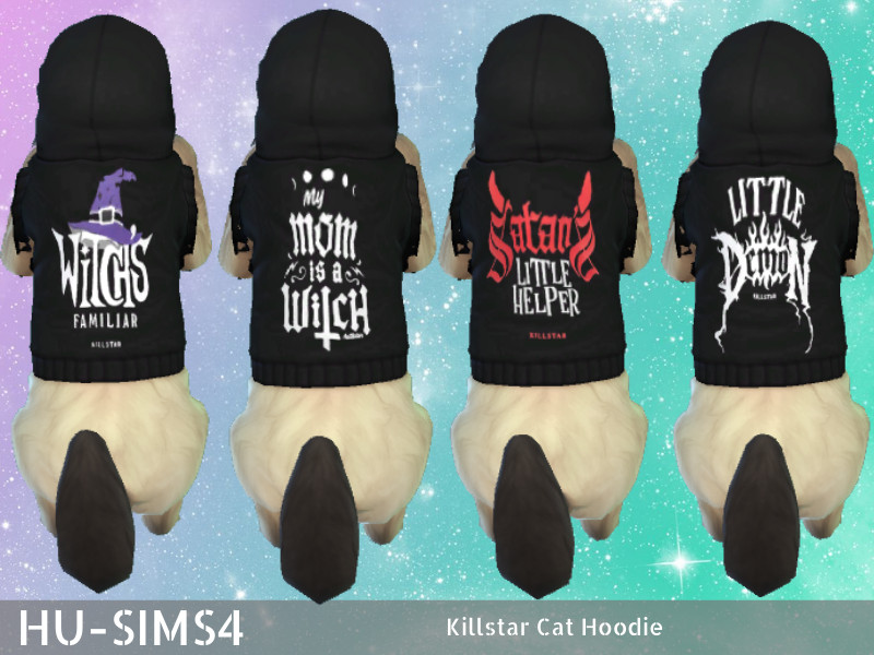 Sims 4 Killstar Cat Hoodie - Pets by hu-sims4