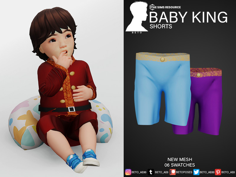 Sims 4 Baby King (Shorts) by Beto_ae0