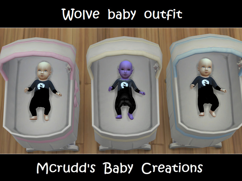 Sims 4 Wolve baby outfit by mcrudd