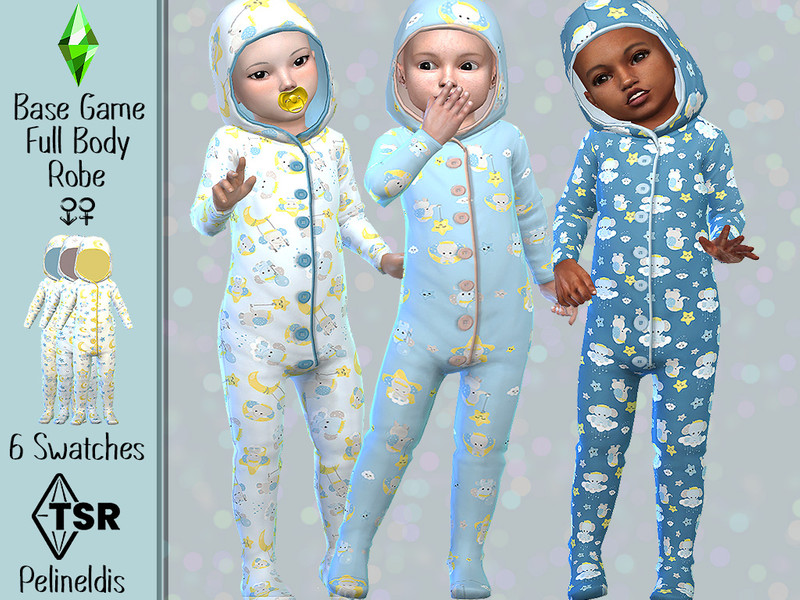 Sims 4 Baby Elephant Pajamas by Pelineldis