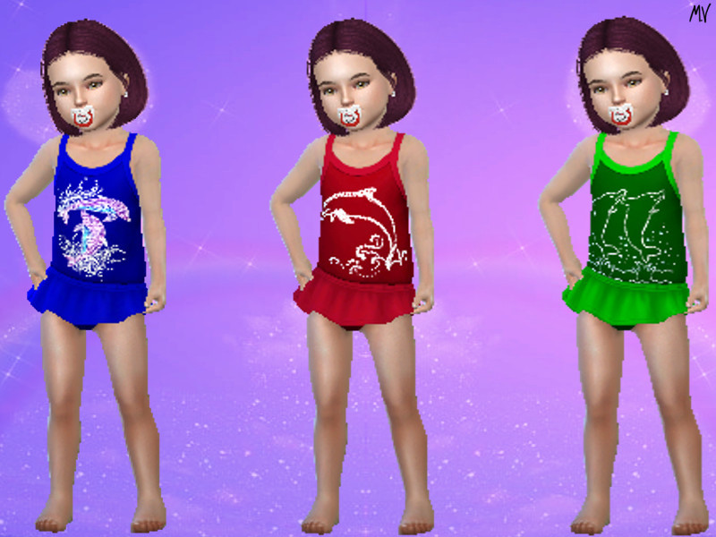 Sims 4 Baby swimsuit by MeuryVidal