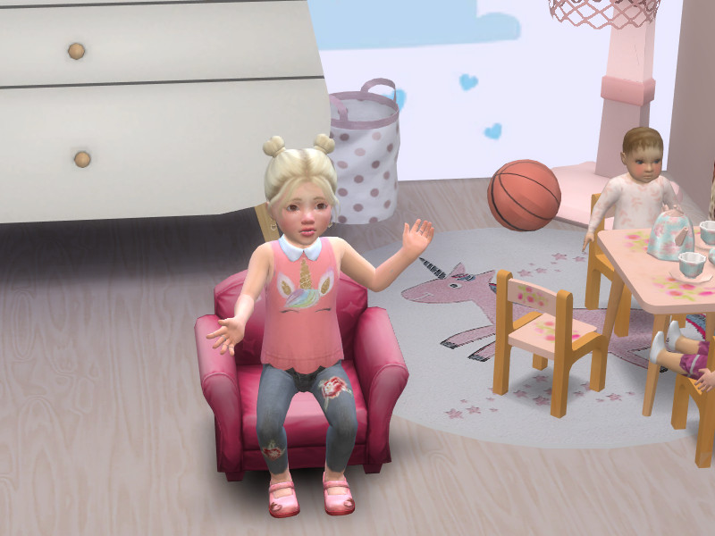 Sims 4 Baby Unicorn Neck Top by CelesteCelestial