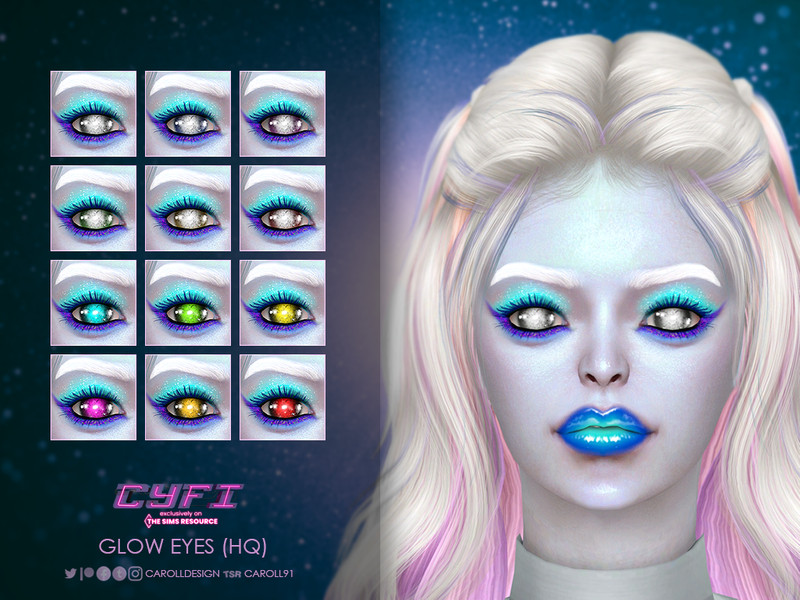 Sims 4 CyFi Glow Eyes by Caroll91