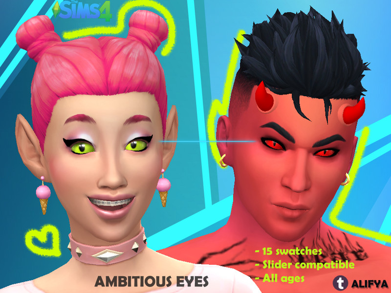 Sims 4 Ambitious Eyes by Alifya