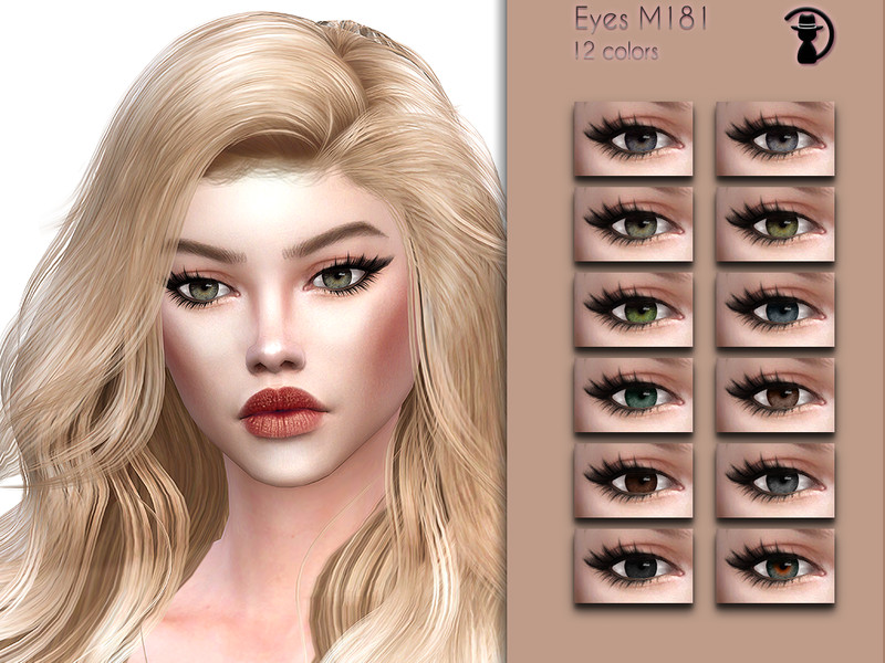 Sims 4 Eyes M181 by turksimmer