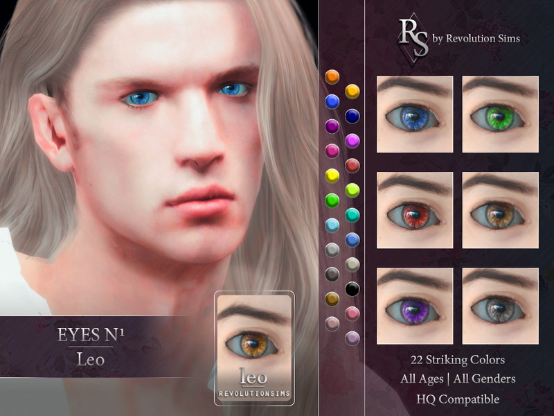 Sims 4 Leo Eyes N1 by revolution-sims