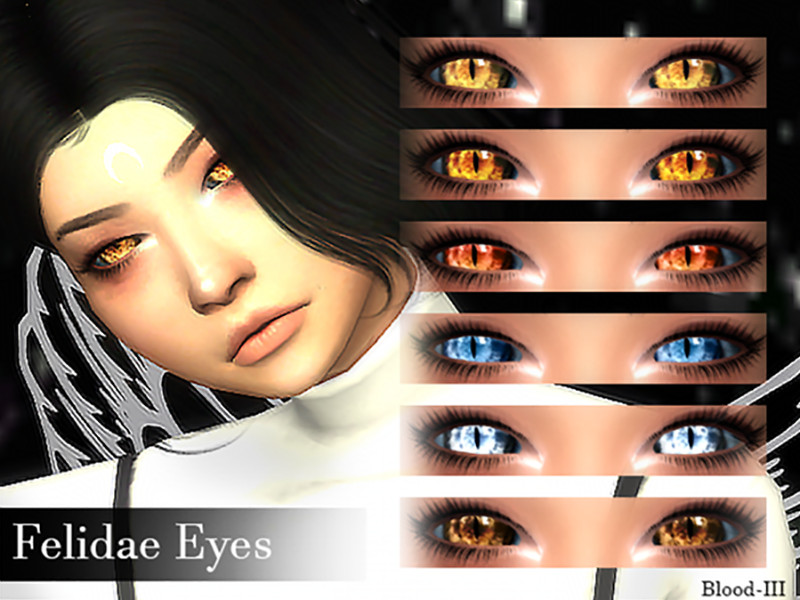 Sims 4 Felidae Eyes v1 (Blood-III) by BLOOD-III