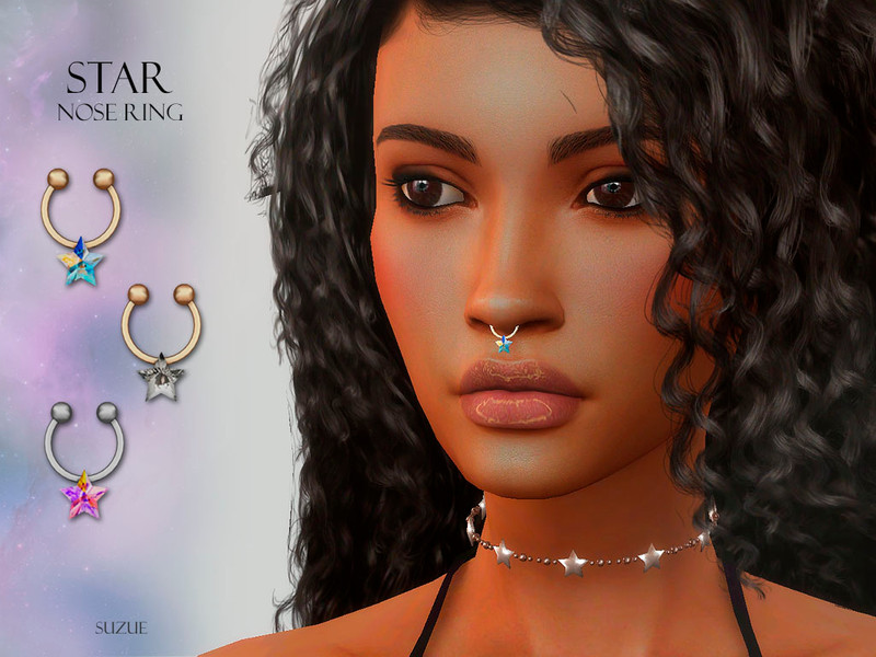Sims 4 (Patreon) Star Nose Ring by Suzue