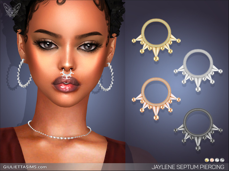 Sims 4 Jaylene Septum Nose Ring by feyona