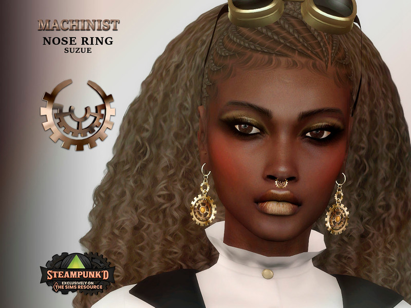 Sims 4 Steampunked Machinist Nose Ring by Suzue