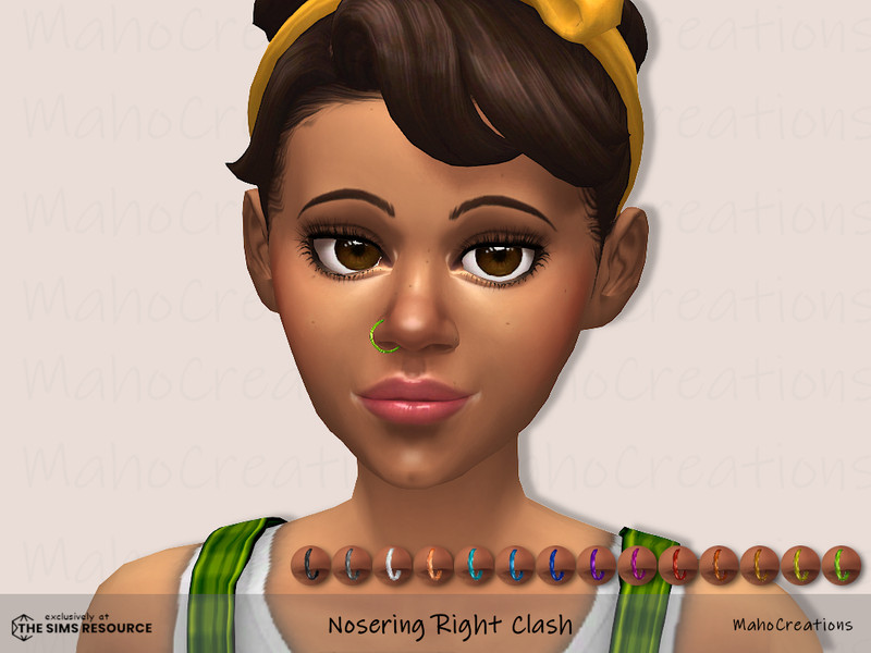 Sims 4 Nose Ring Right Clash by MahoCreations