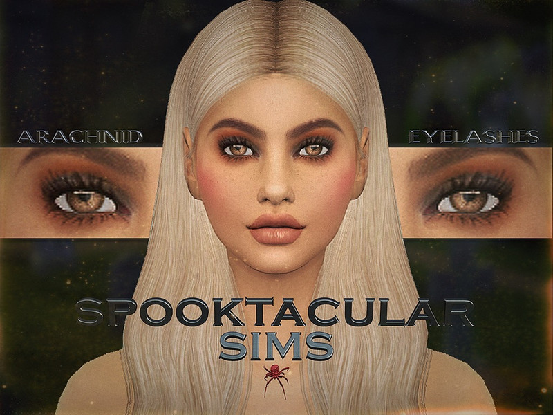 Sims 4 ARACHNID Eyelashes by spooktacularsims