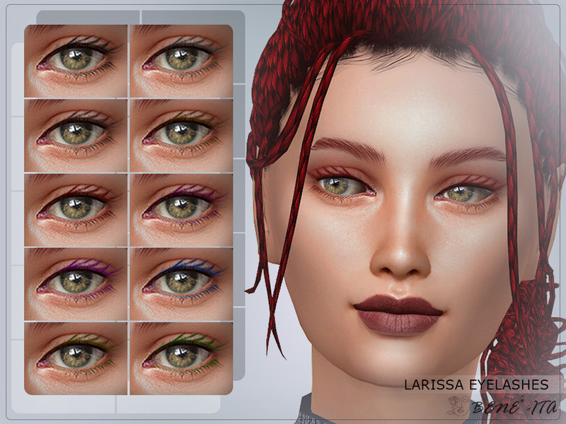 Sims 4 Larissa Eyelashes [HQ] by Benevita
