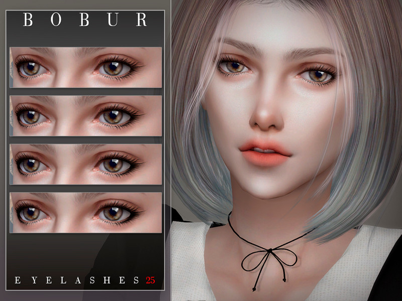 Sims 4 Eyelashes 25 by Bobur3