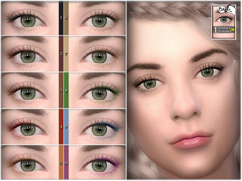 Sims 4 Female eyelashes 06 by BAkalia