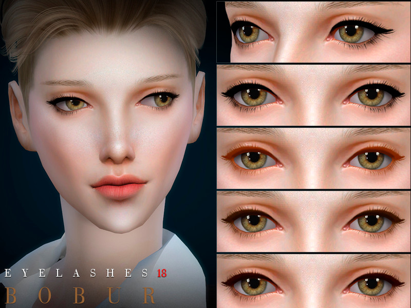 Sims 4 Bobur Eyelashes 18 by Bobur3