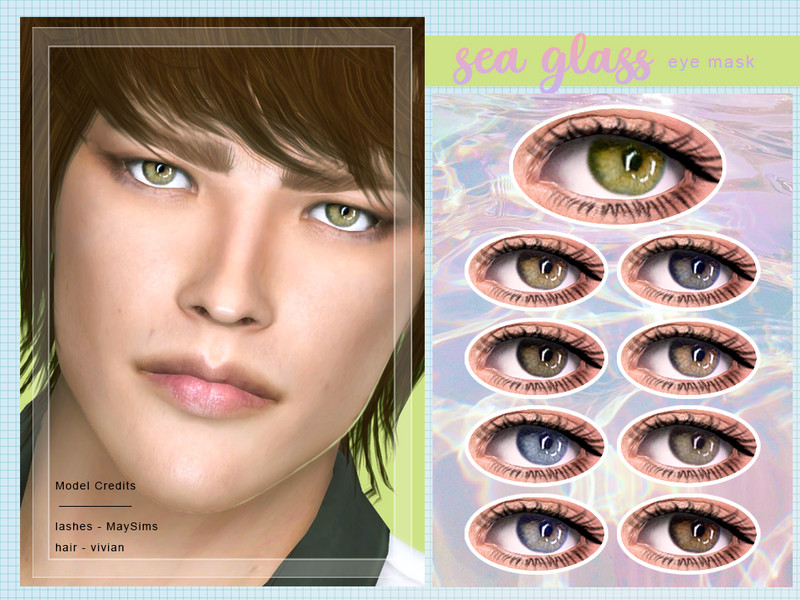 Sims 4 [ Sea Glass ] - Eye Mask by Screaming Mustard