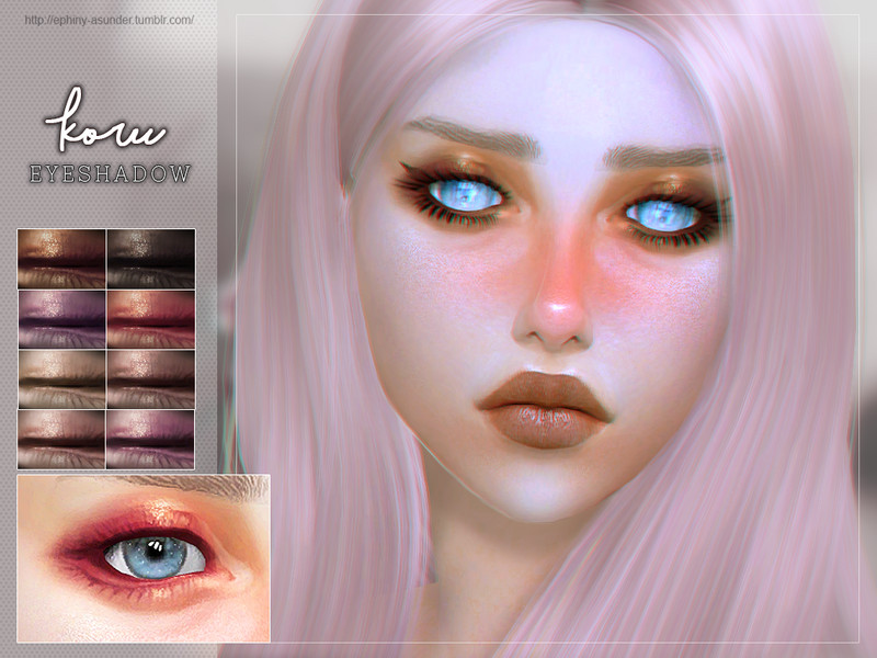 Sims 4 [ Koru ] - Eyeshadow by Screaming Mustard