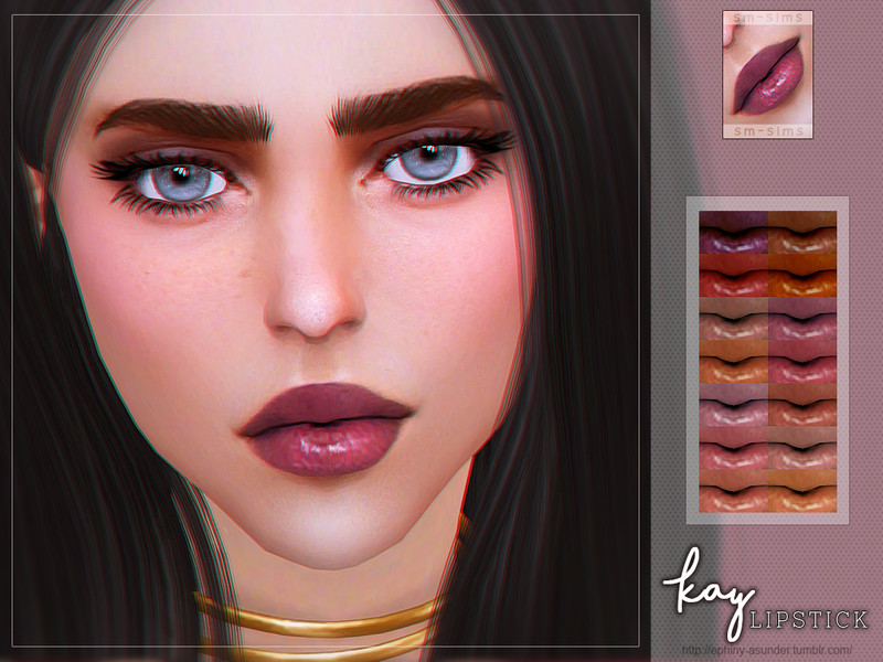 Sims 4 [ Kay ] - Lip Colour by Screaming Mustard