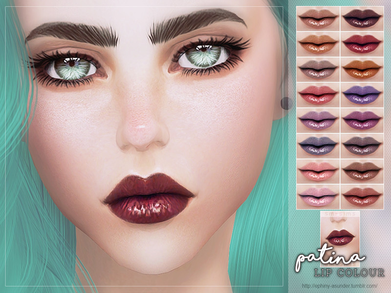 Sims 4 [ Patina ] - Lip Colour by Screaming Mustard