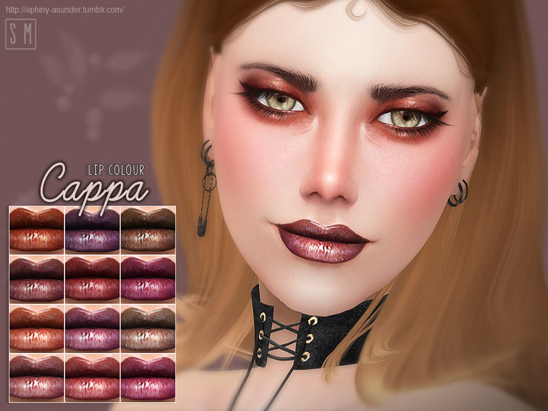 Sims 4 [ Cappa ] - Lip Colour by Screaming Mustard
