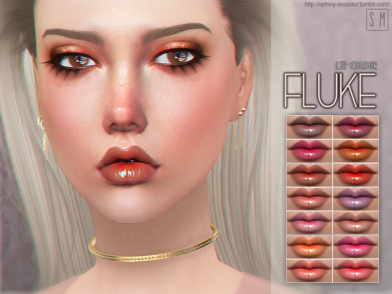 Sims 4 [ Fluke ] - Lip Colour by Screaming Mustard