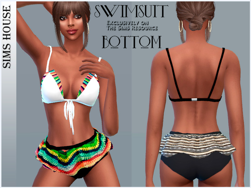 Sims 4 SWIMSUIT BOTTOM WITH SKIRT by Sims House
