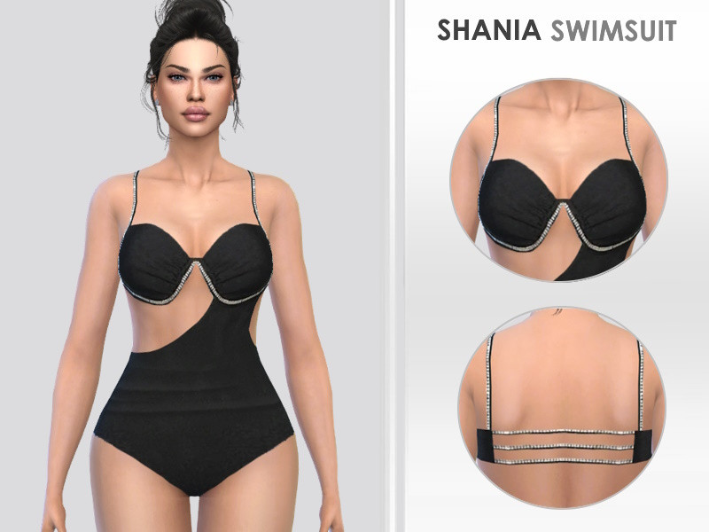 Sims 4 Shania Swimsuit by Puresim