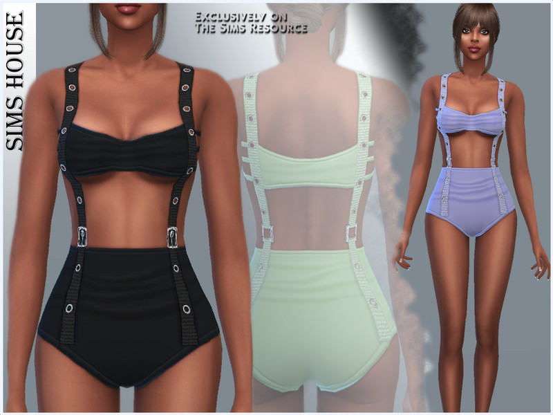 Sims 4 WOMEN'S SWIMSUIT WITH STRAP by Sims House