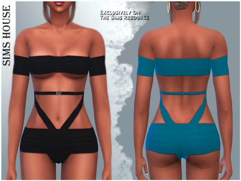 Sims 4 swimsuit outfit by Sims House