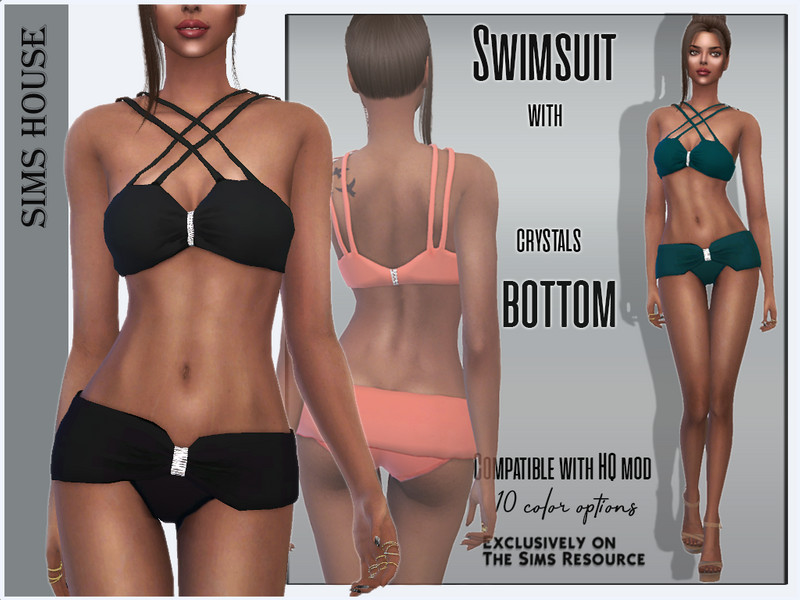 Sims 4 Swimsuit with crystals Bottom by Sims House