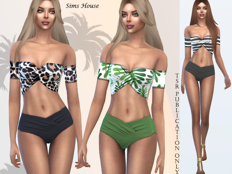 Sims 4 Tropics separate swimsuit by Sims House