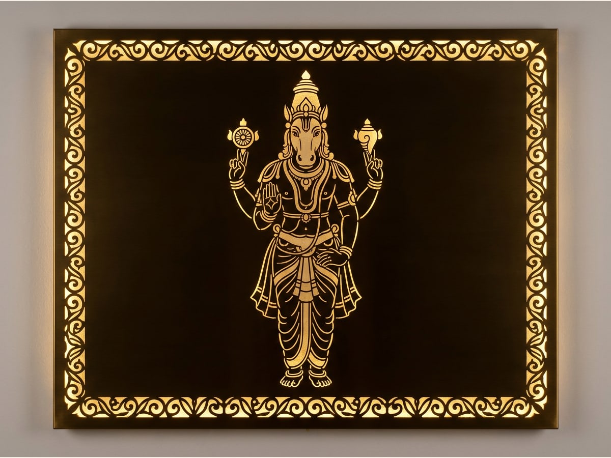 Laser cut Hayagriva panel designs by RG Tech Engineering