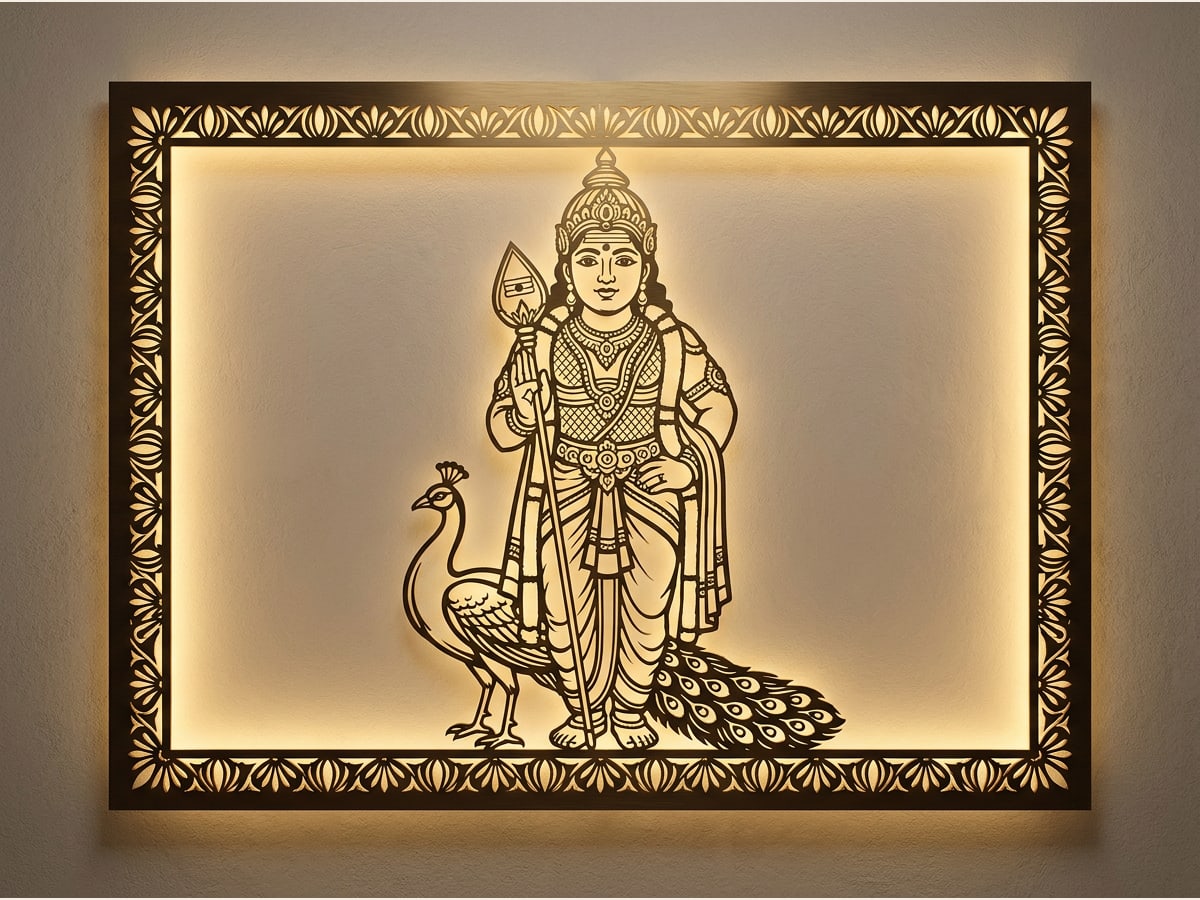 Laser cut Murugan panel designs by RG Tech Engineering