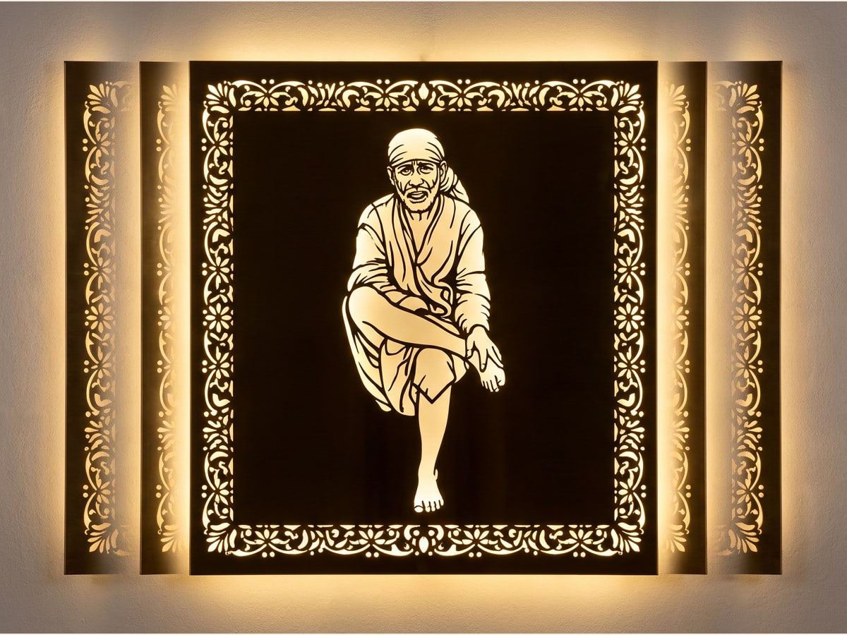 Laser cut Shirdi Sai Baba panel designs by RG Tech Engineering