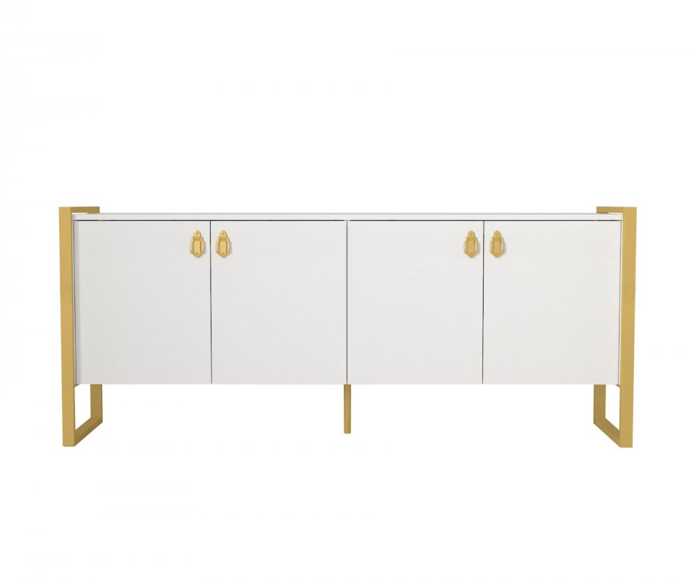 Buffet console Blanc-Dorè