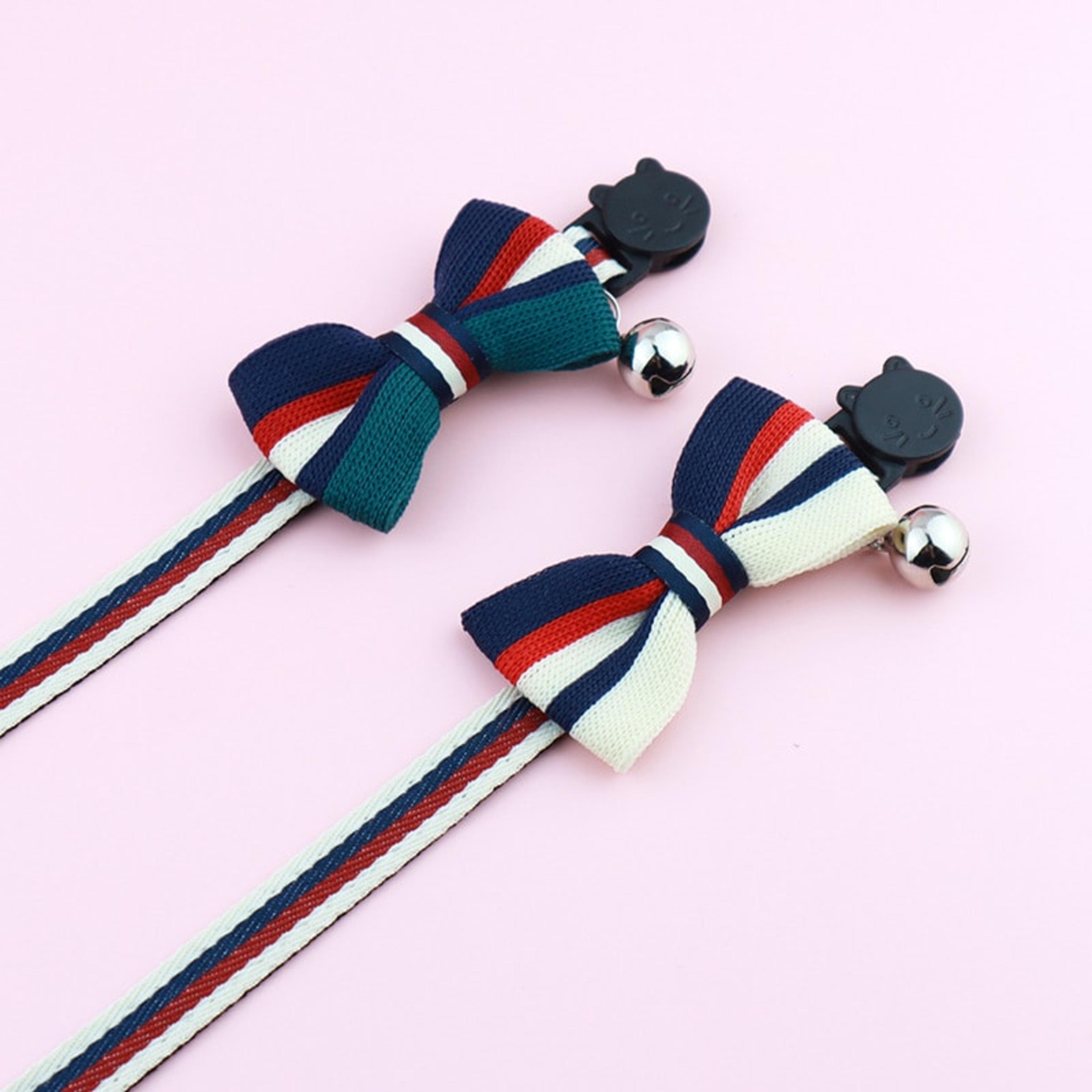 Collier Nœud Papillon Rayé — photo 2