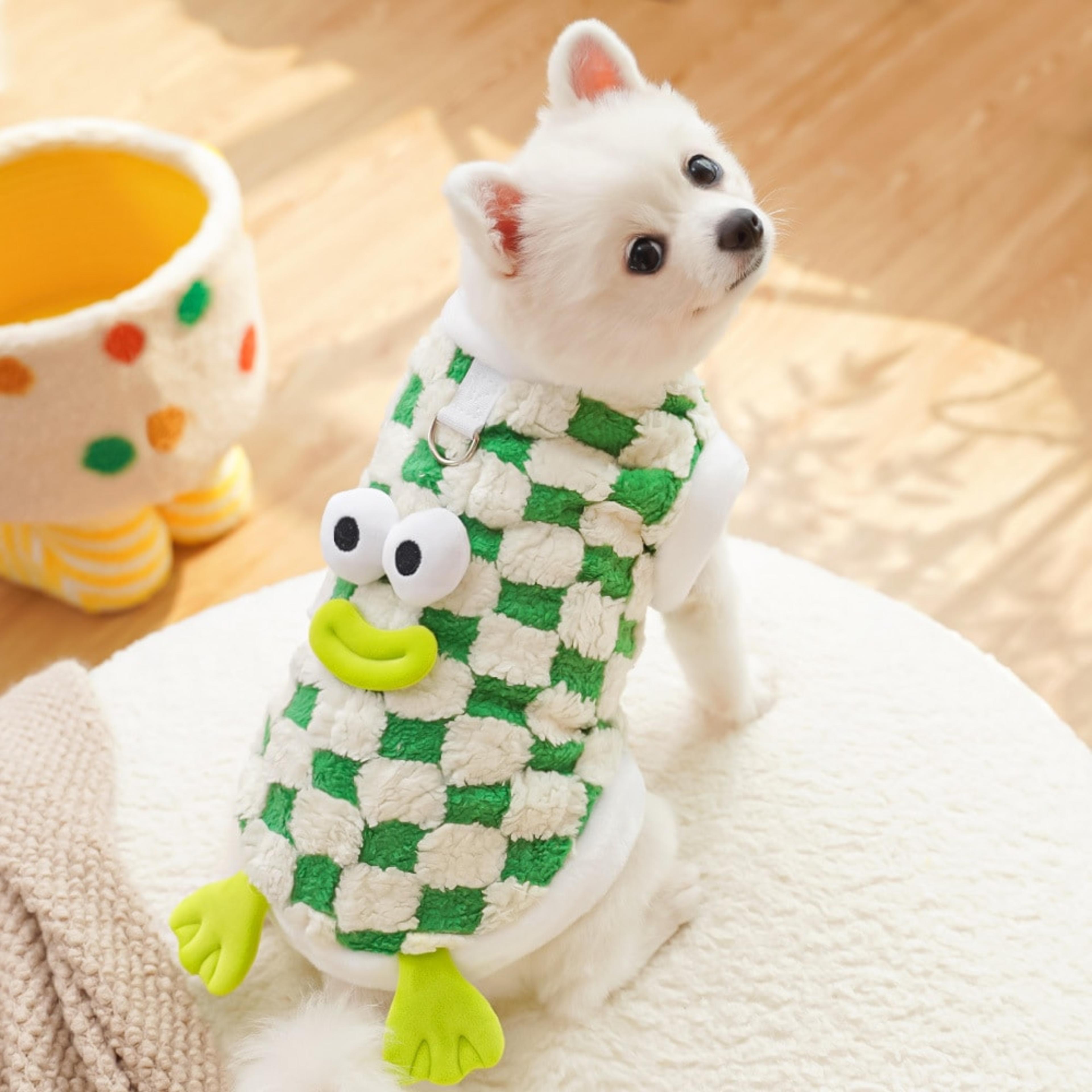 Pull Damier à Capuche Animée — photo 1