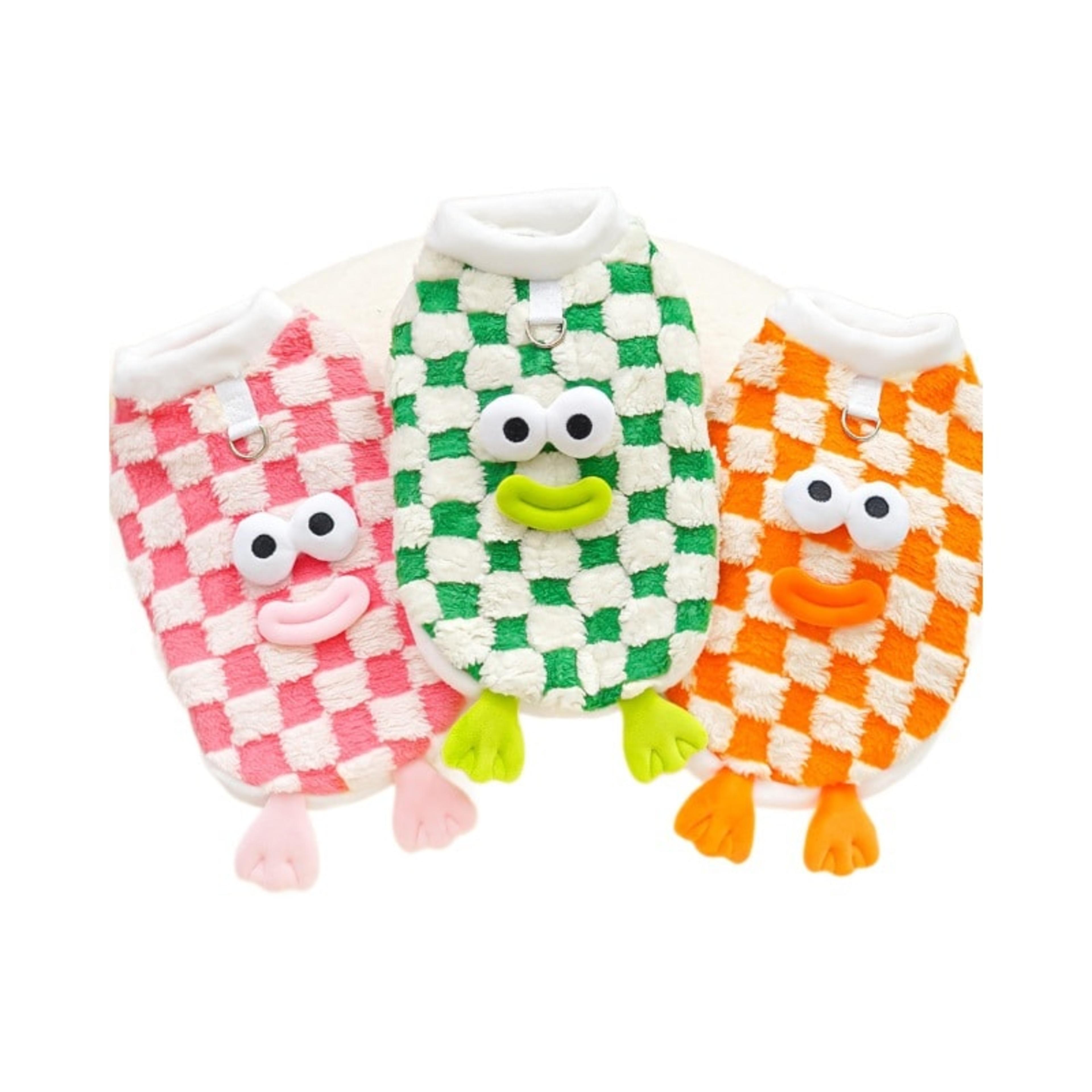 Pull Damier à Capuche Animée — photo 2