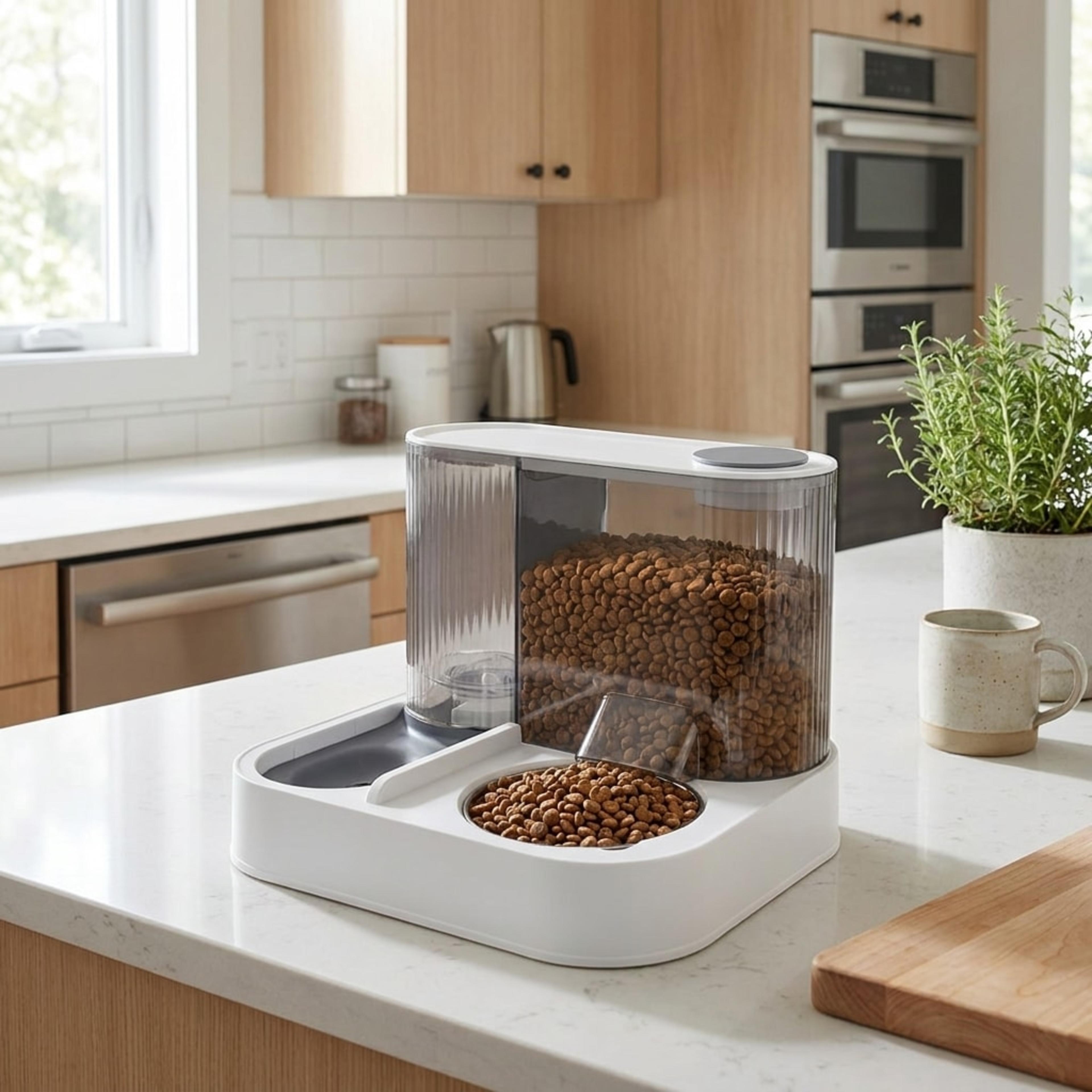 Distributeur Automatique 2-en-1 — Croquettes & Eau — photo 1