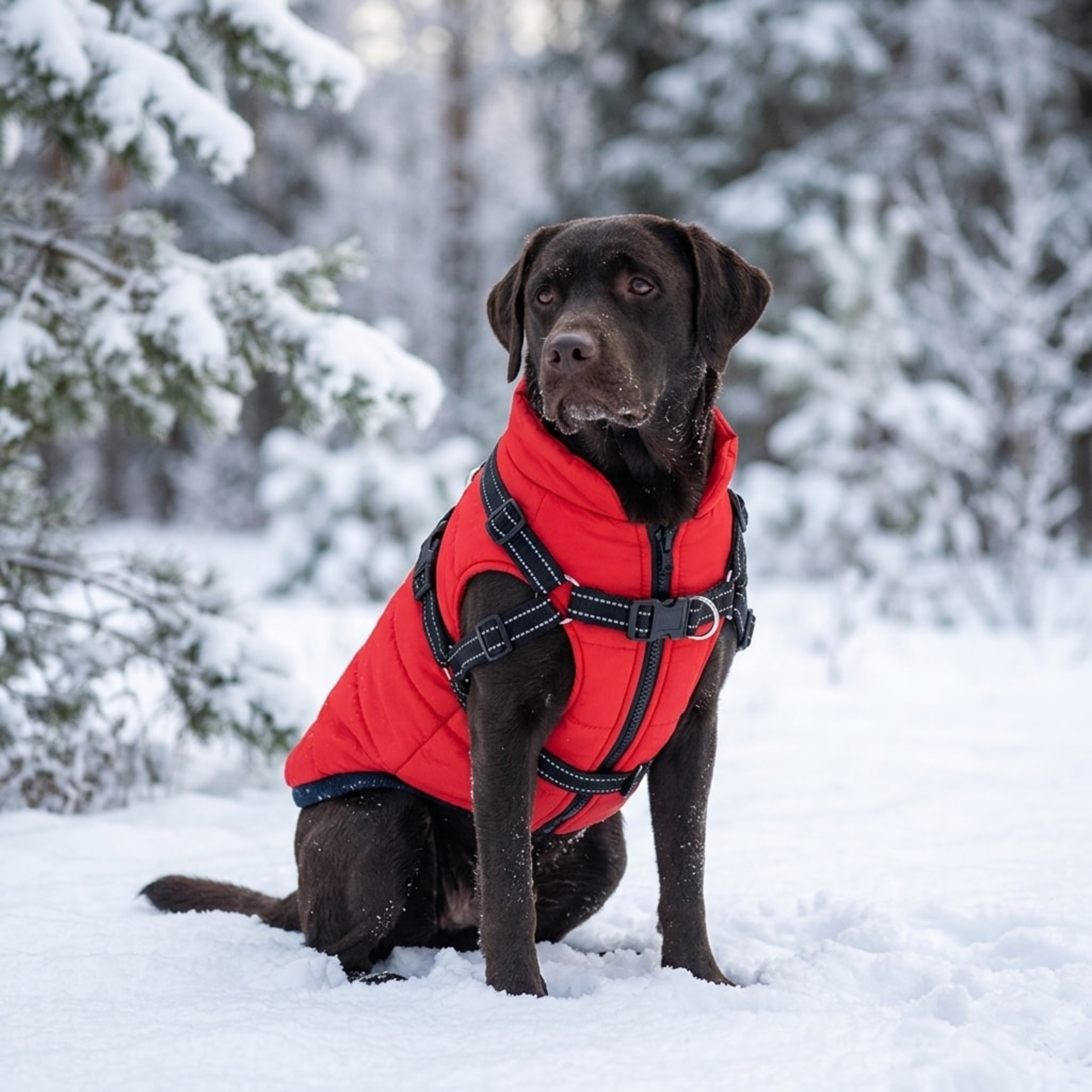 Manteau d'Hiver Imperméable à Harnais — photo 4