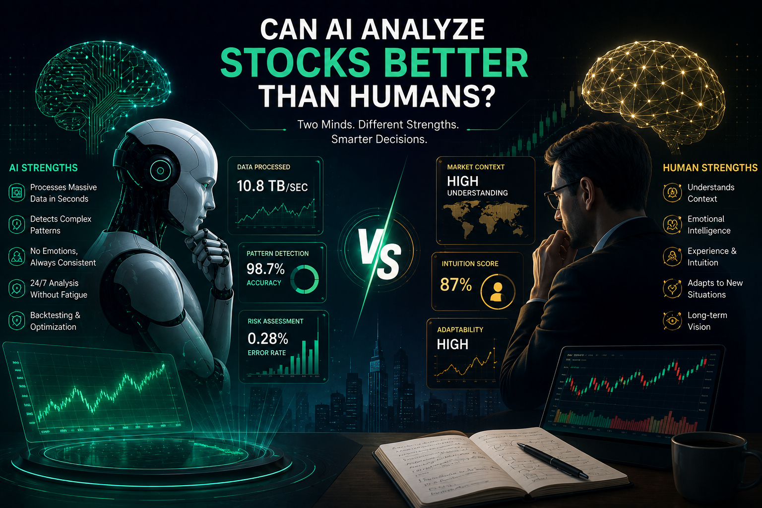 AI versus human stock analysis comparison