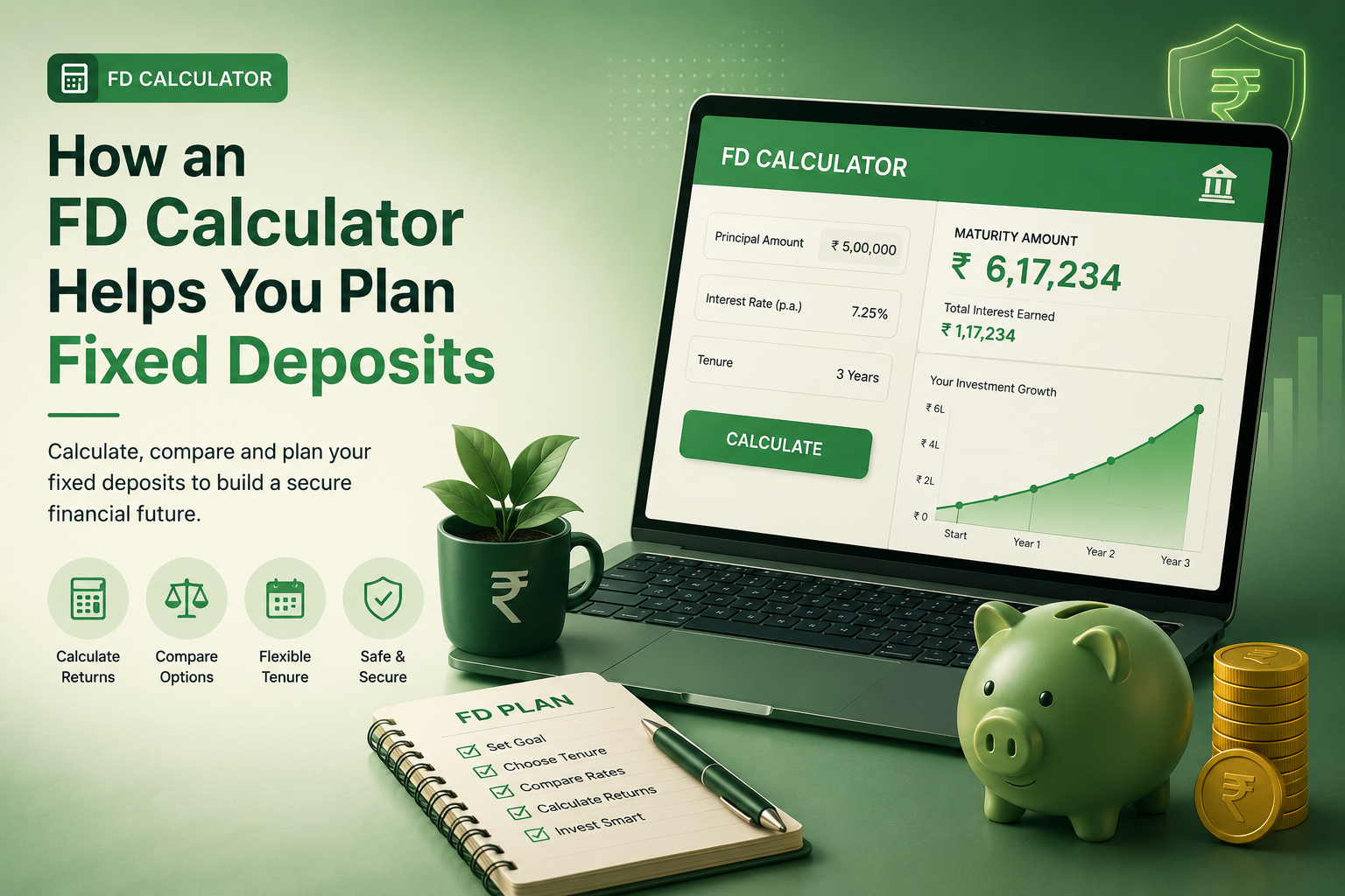 Fixed deposit financial planning and FD calculator