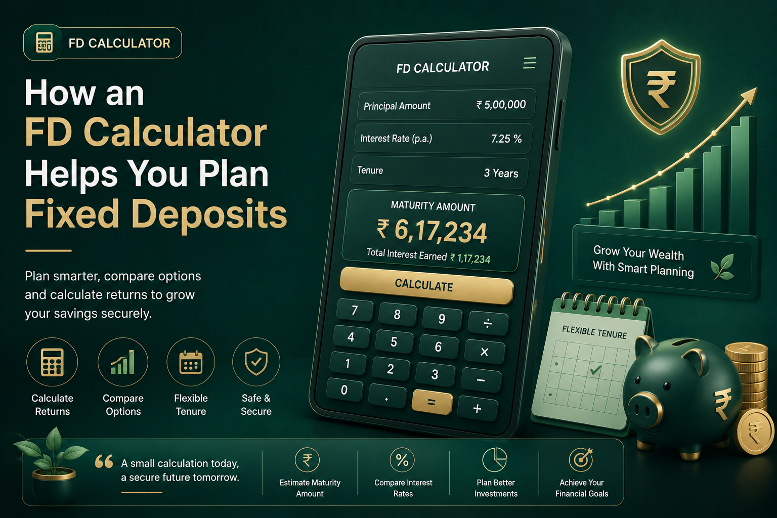 Using an FD calculator to compare fixed deposit returns
